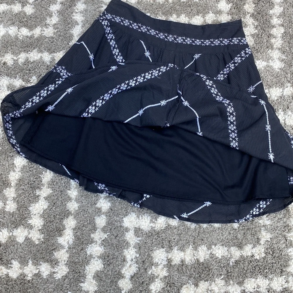 Free People Skater Skirt size 4 Black and White